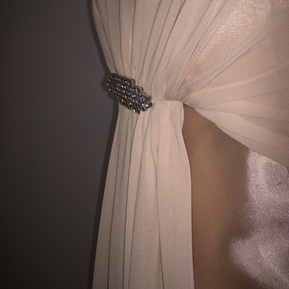 Formal Gold Bridesmaid Dress - Picture 4 of 7